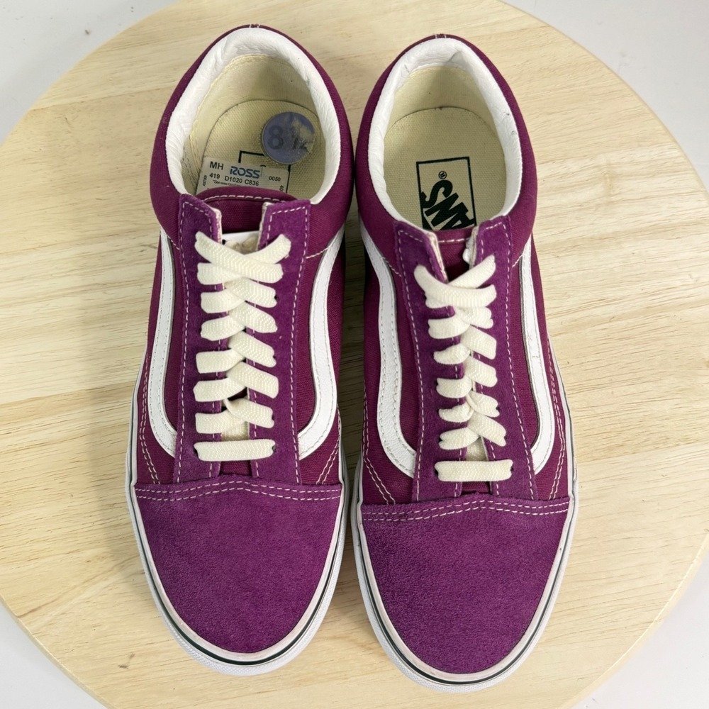 Vans Old Skool Men's Sneakers Color Theory Dark Purple Skater Low-Top Shoes Sz 7 - Picture 13 of 16